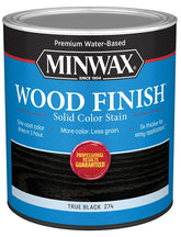 Minwax 108510000 Interior Wood Stain, Solid Stain, True Black, Liquid, 32 fl-oz